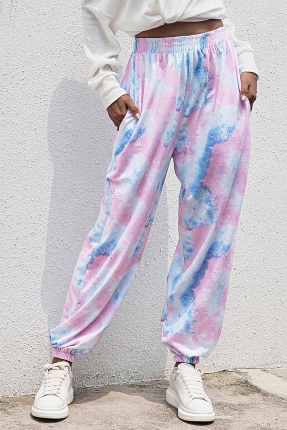 Tie-Dye Joggers with Pockets-Teresa&#39;s Fashionista LLC