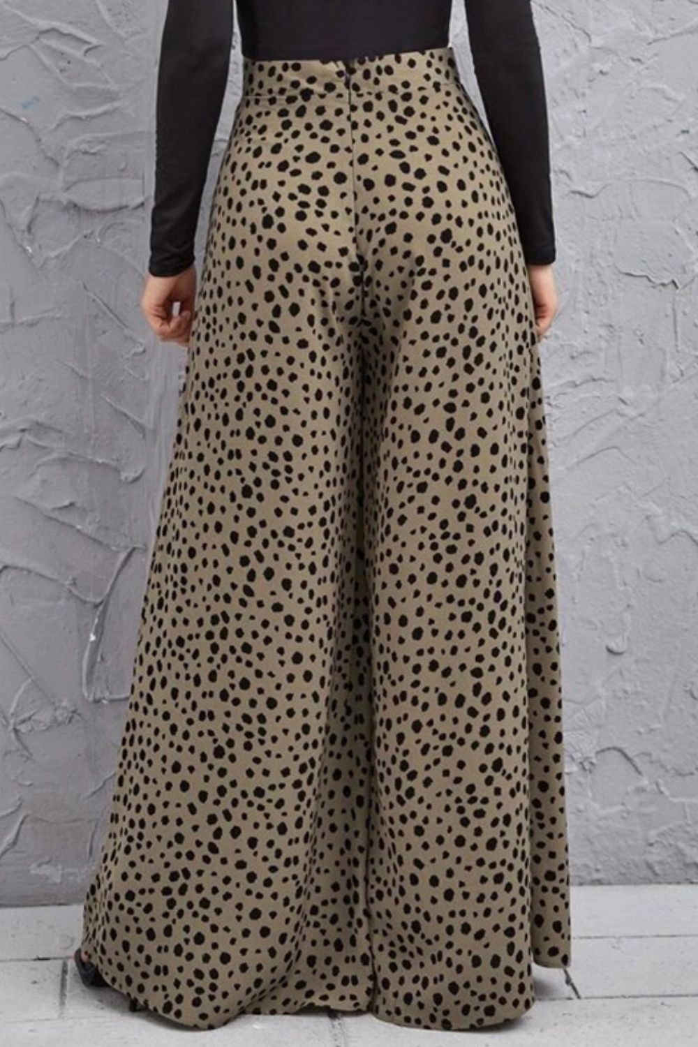 Animal Print High-Rise Culottes-Teresa&#39;s Fashionista LLC