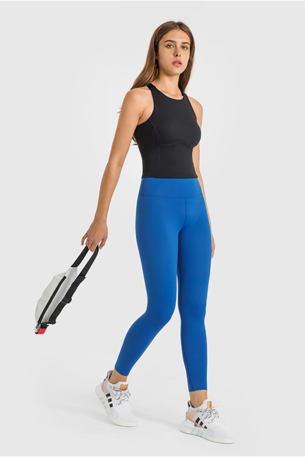 High Waist Ankle-Length Yoga Leggings-Teresa&#39;s Fashionista LLC