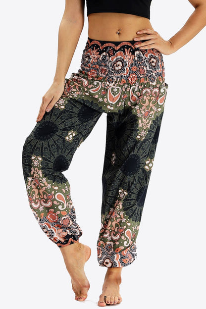 Makes Me Wonder Printed Pants-Teresa&#39;s Fashionista LLC