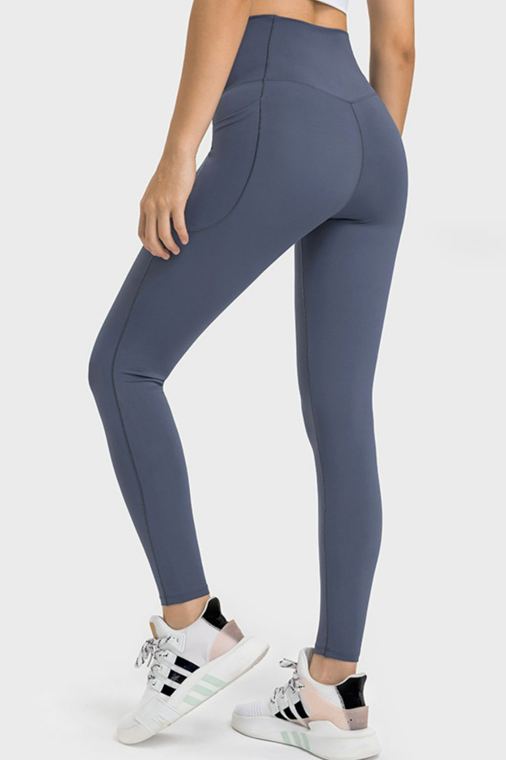 V-Waist Yoga Leggings with Pockets-Teresa&#39;s Fashionista LLC