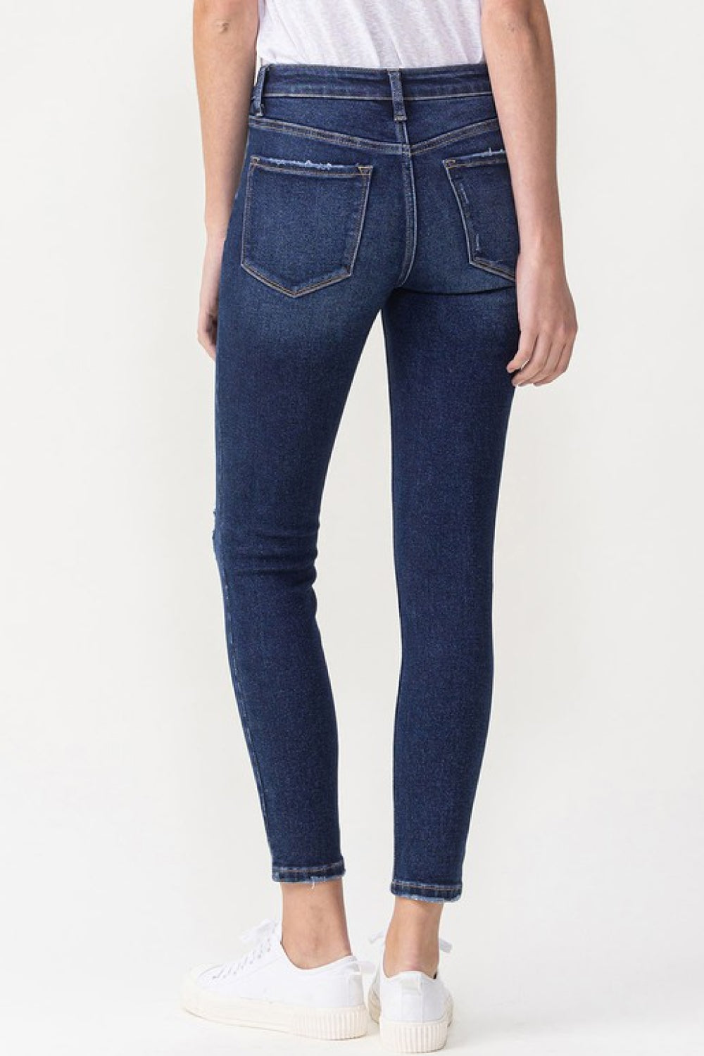 Lovervet Full Size Chelsea Midrise Crop Skinny Jeans-Teresa&#39;s Fashionista LLC