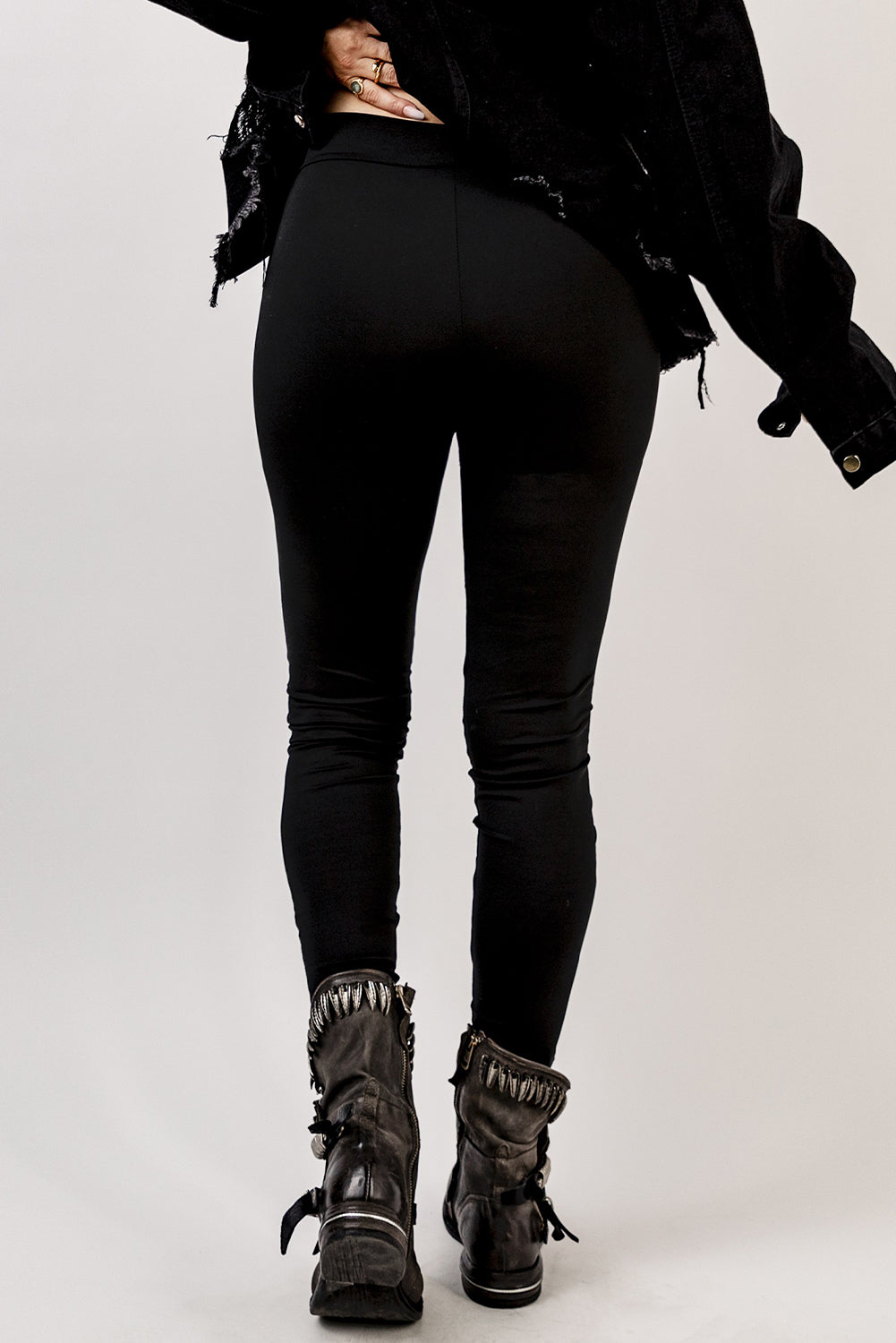 Grommet Lace Up Leggings-Teresa&#39;s Fashionista LLC