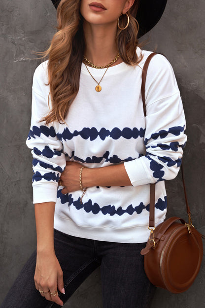 Tie-Dye Drop Shoulder Sweatshirt-Teresa&#39;s Fashionista LLC