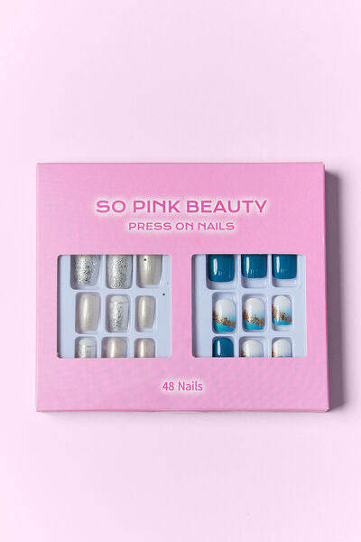 SO PINK BEAUTY Press On Nails 2 Packs-Teresa&#39;s Fashionista LLC