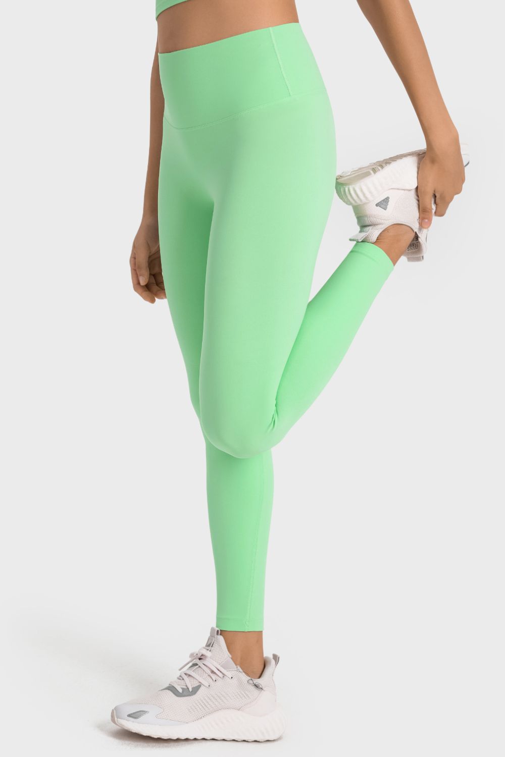 High-Rise Wide Waistband Yoga Leggings-Teresa&#39;s Fashionista LLC