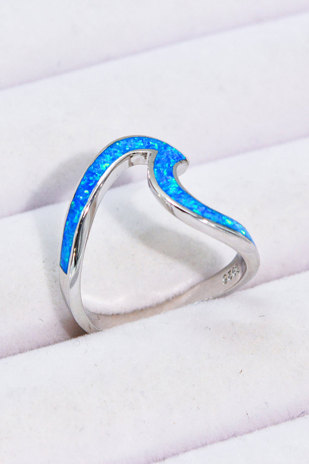 Opal Contrast 925 Sterling Silver Ring-Teresa&#39;s Fashionista LLC