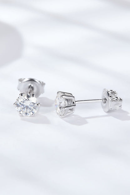 Good Days Ahead Moissanite Stud Earrings-Teresa&#39;s Fashionista LLC