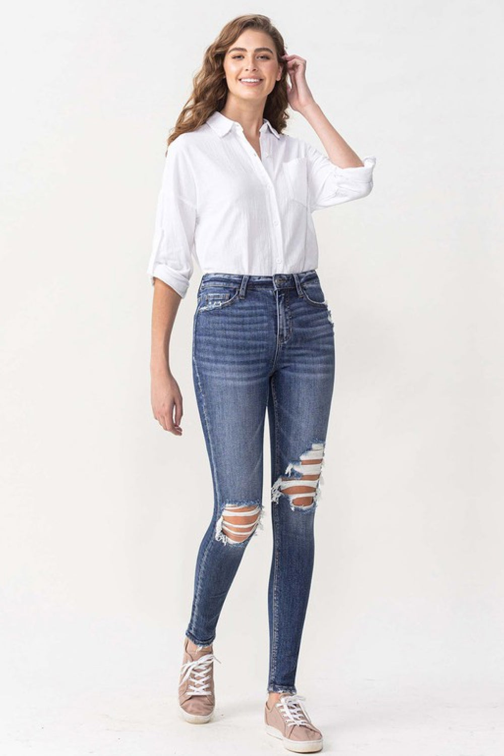 Lovervet Hayden Full Size High Rise Skinny-Teresa&#39;s Fashionista LLC