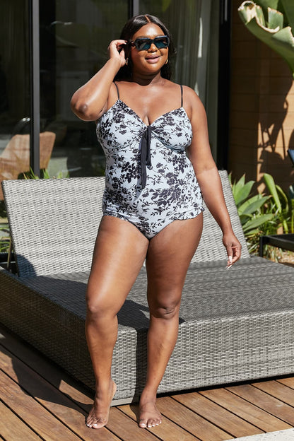 Marina West Swim Côte d'Azur Ruffle Trim One-Piece Swimsuit-Teresa&#39;s Fashionista LLC