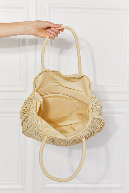 Justin Taylor Beach Date Straw Rattan Handbag in Ivory-Teresa&#39;s Fashionista LLC