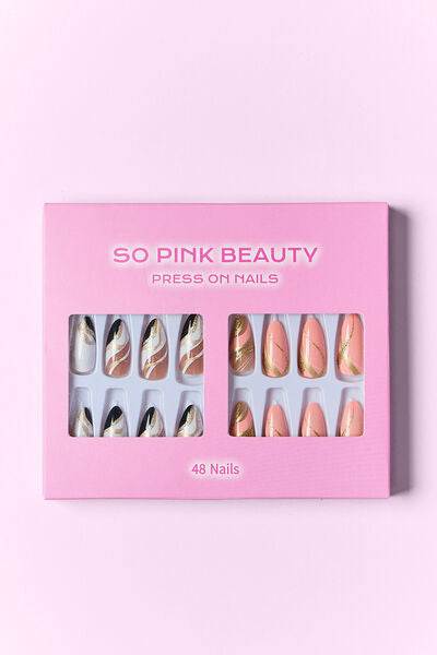 SO PINK BEAUTY Press On Nails 2 Packs-Teresa&#39;s Fashionista LLC