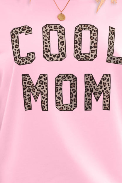 COOL MOM Graphic Drop Shoulder Sweatshirt-Teresa&#39;s Fashionista LLC