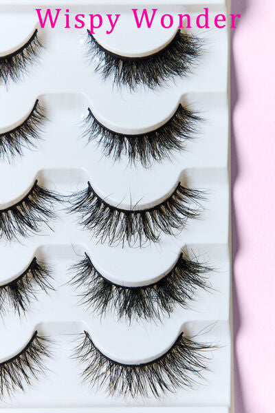 SO PINK BEAUTY Mink Eyelashes Variety Pack 5 Pairs-Teresa&#39;s Fashionista LLC