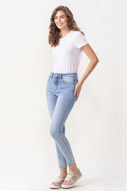 Lovervet Full Size Talia High Rise Crop Skinny Jeans-Teresa&#39;s Fashionista LLC