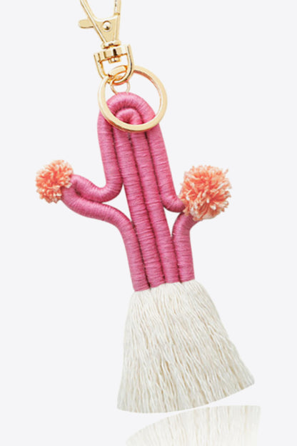 Cactus Keychain with Fringe-Teresa&#39;s Fashionista LLC