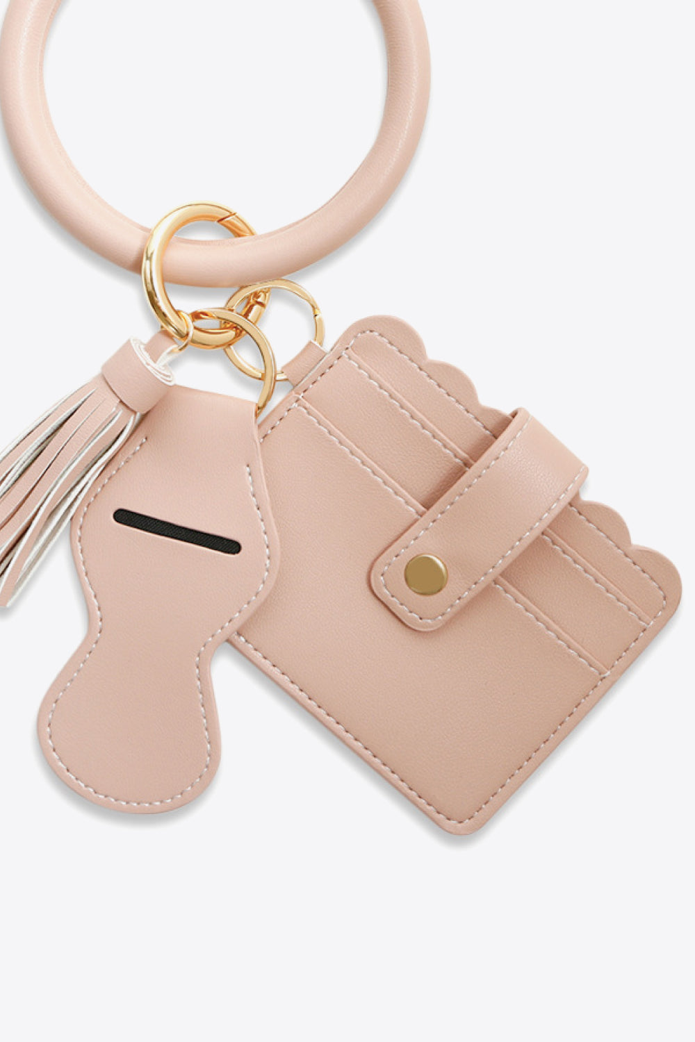 PU Wristlet Keychain with Card Holder-Teresa&#39;s Fashionista LLC