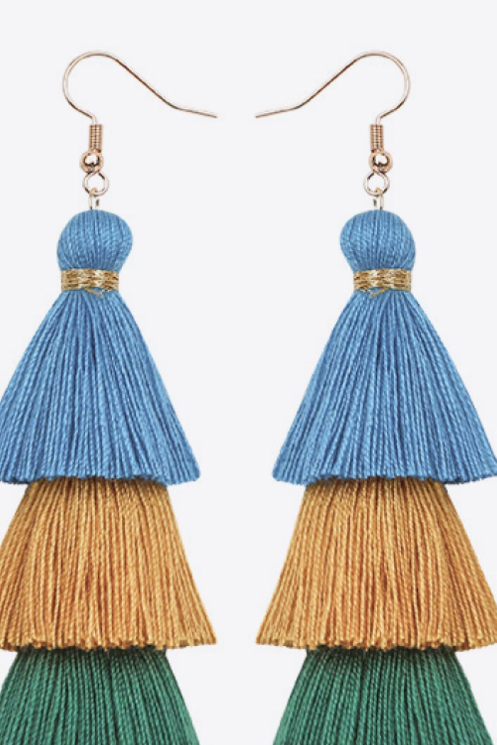 Layered Tassel Earrings-Teresa&#39;s Fashionista LLC