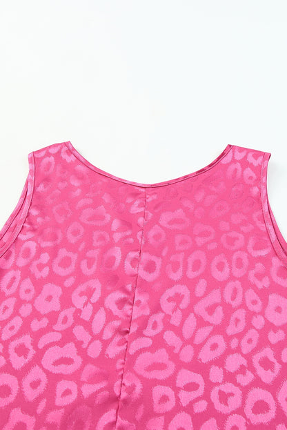 Sweet Days Leopard Round Neck Tank-Teresa&#39;s Fashionista LLC