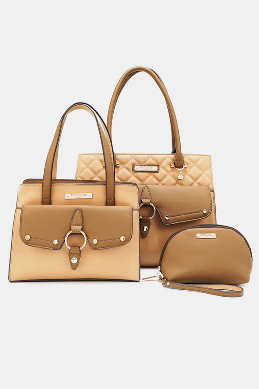 Nicole Lee USA 3 Piece Handbag Set-Teresa&#39;s Fashionista LLC