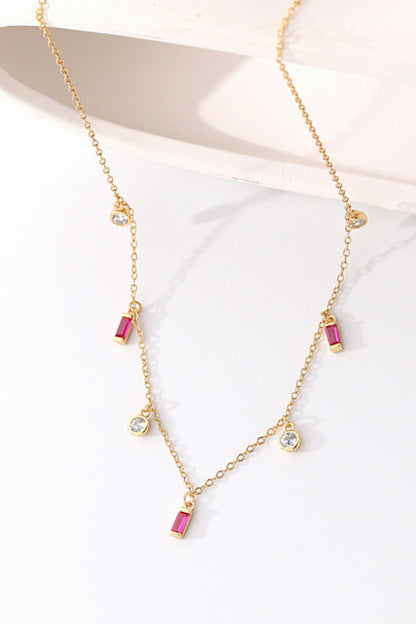 18K Gold Plated Multi-Charm Chain Necklace-Teresa&#39;s Fashionista LLC