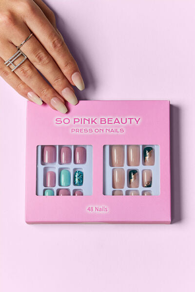 SO PINK BEAUTY Press On Nails 2 Packs-Teresa&#39;s Fashionista LLC