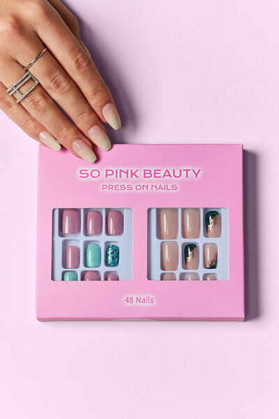 SO PINK BEAUTY Press On Nails 2 Packs - Teresa's Fashionista LLC