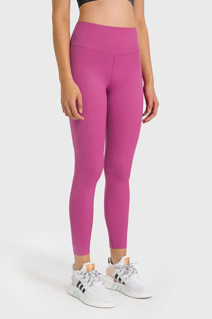 High Waist Ankle-Length Yoga Leggings-Teresa&#39;s Fashionista LLC