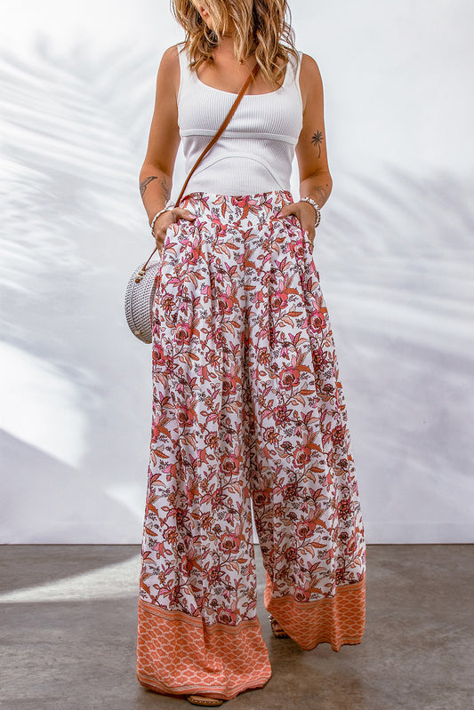 Bohemian Pleated Culottes-Teresa&#39;s Fashionista LLC