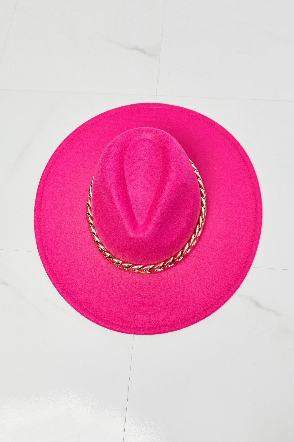 Fame Keep Your Promise Fedora Hat in Pink-Teresa&#39;s Fashionista LLC