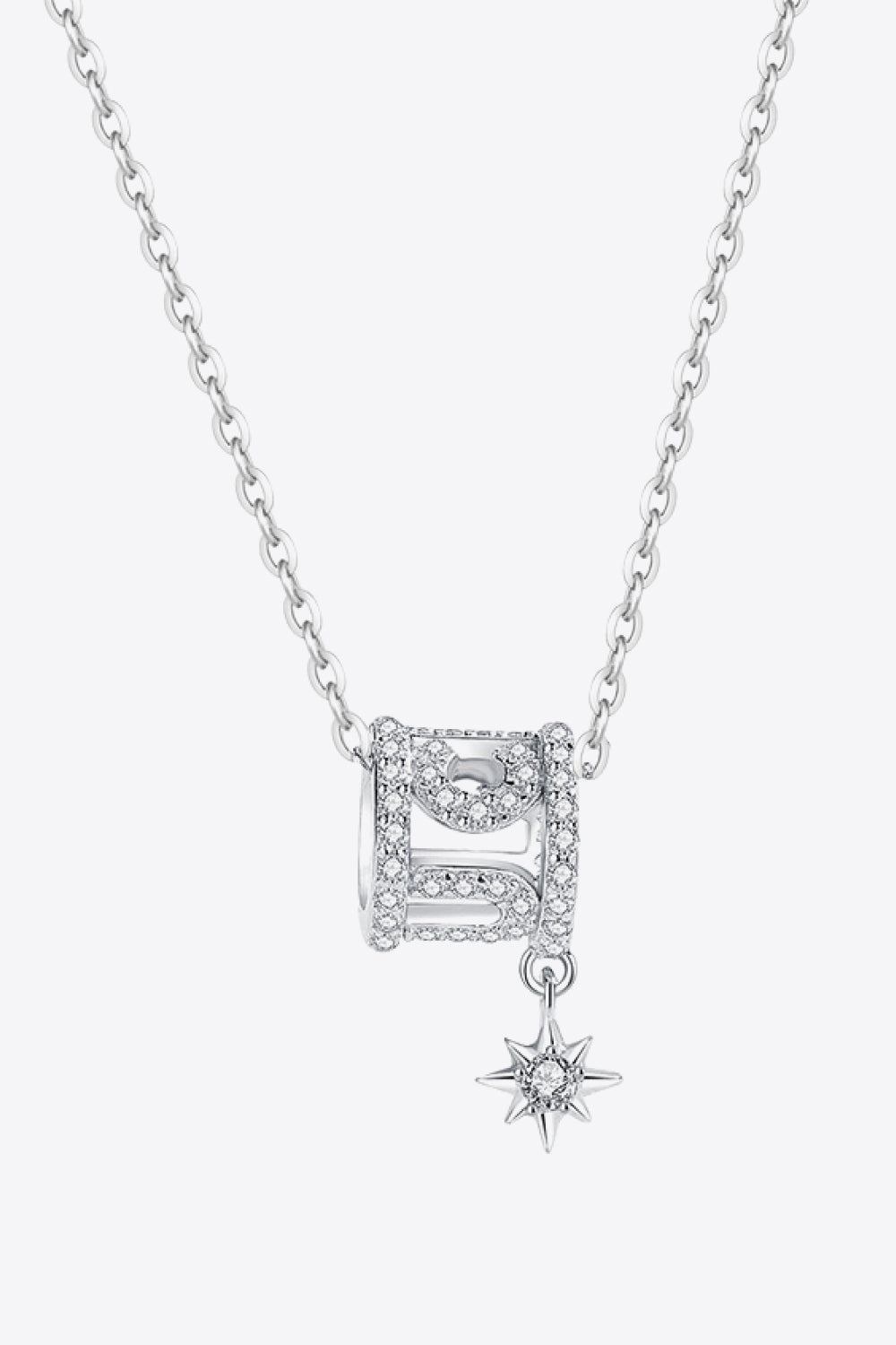 Rely On Fate Cubic Zirconia Pendant Necklace-Teresa&#39;s Fashionista LLC