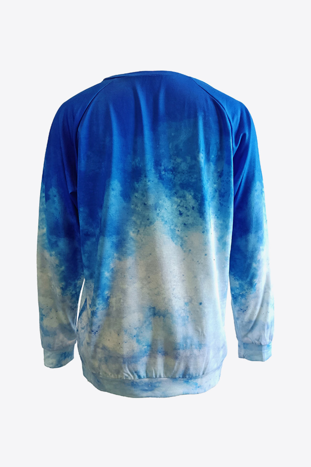 Tie-Dye Butterfly Graphic Raglan Sleeve Sweatshirt-Teresa&#39;s Fashionista LLC