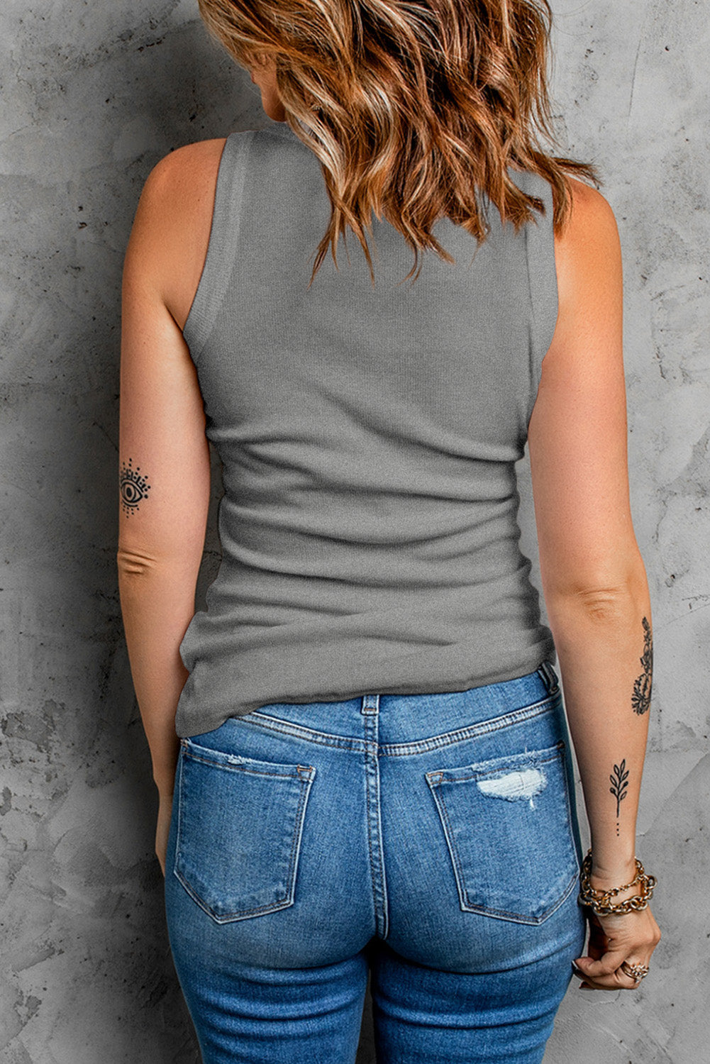 Round Neck Tank-Teresa&#39;s Fashionista LLC