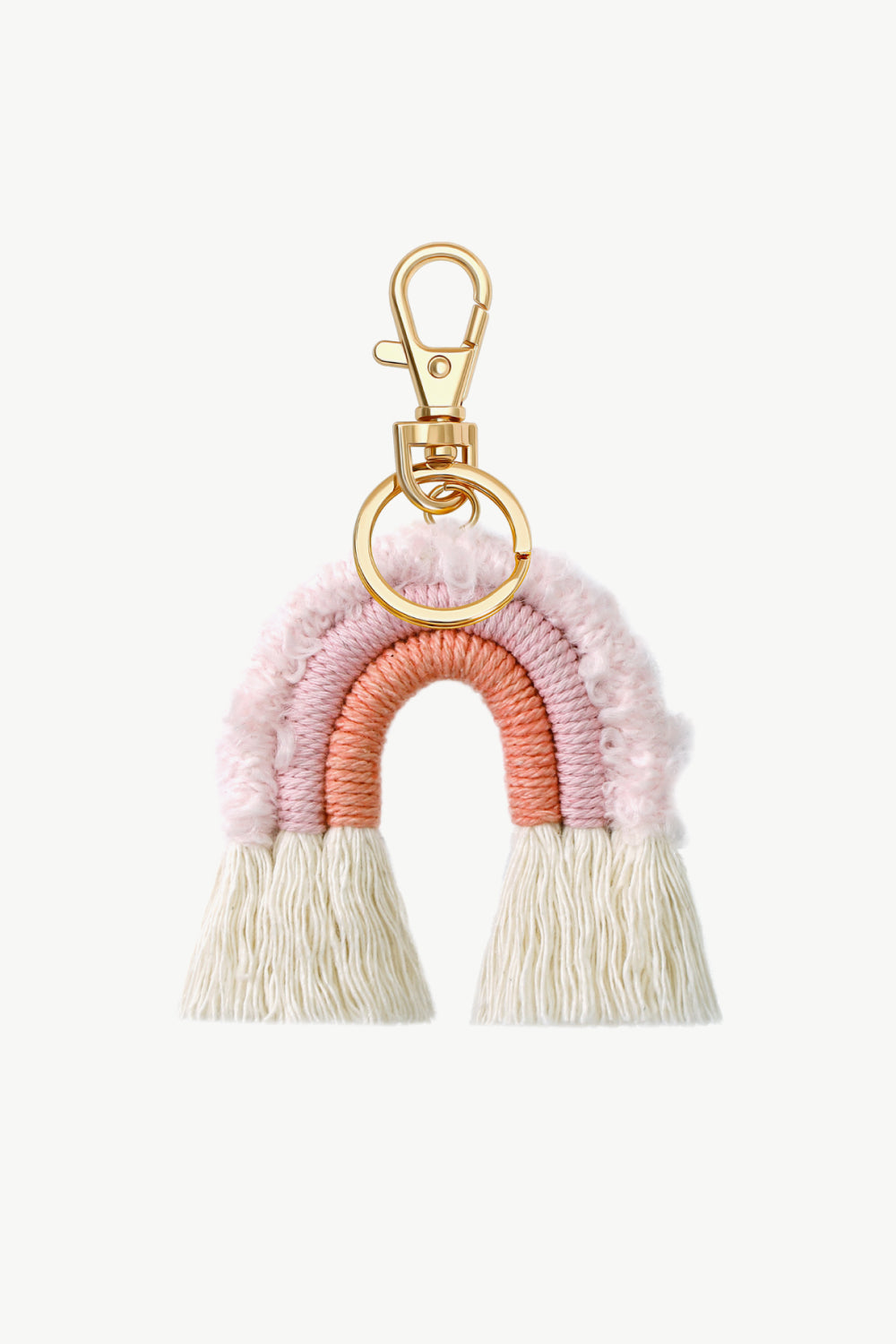 Fringe Trim Rainbow Key Chain-Teresa&#39;s Fashionista LLC