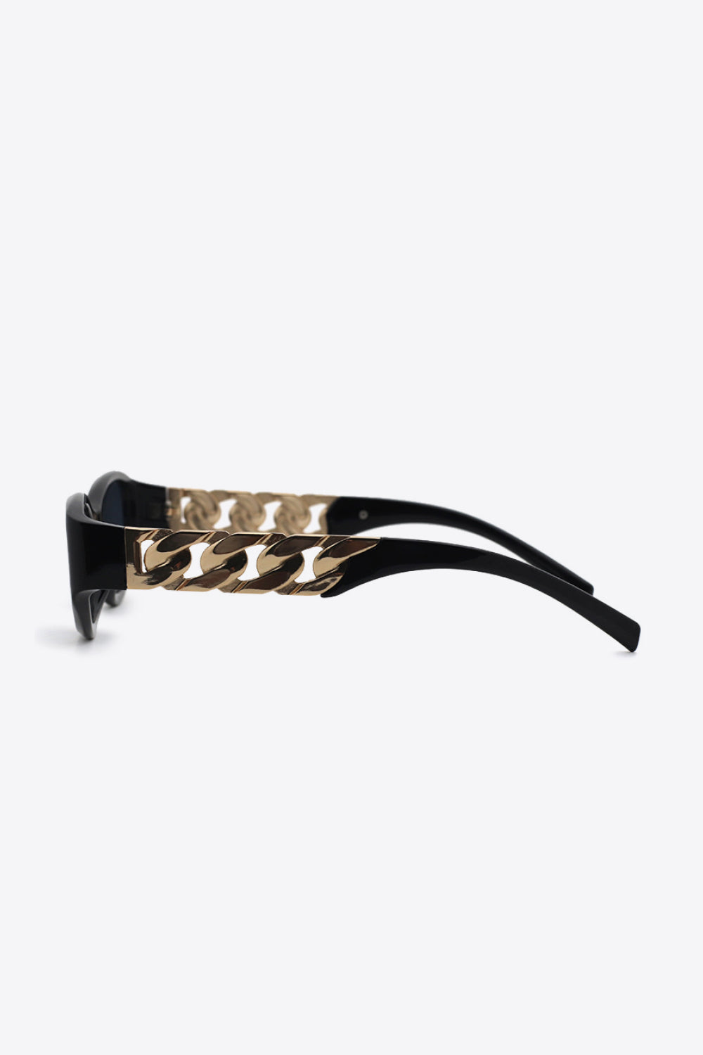 Chain Detail Temple Cat Eye Sunglasses-Teresa&#39;s Fashionista LLC