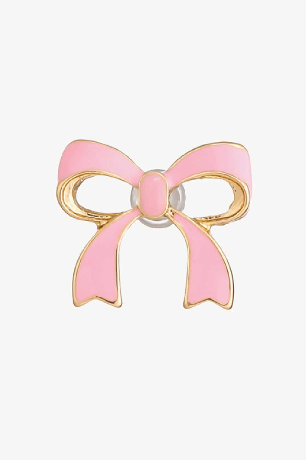 Bow-Shaped Zinc Alloy Earrings-Teresa&#39;s Fashionista LLC