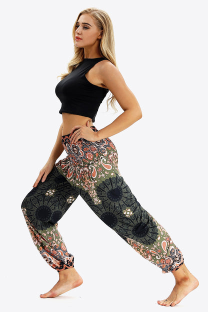 Makes Me Wonder Printed Pants-Teresa&#39;s Fashionista LLC