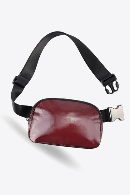 PU Leather Adjustable Strap Sling Bag-Teresa&#39;s Fashionista LLC