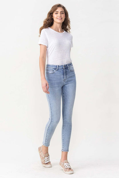 Lovervet Full Size Talia High Rise Crop Skinny Jeans-Teresa&#39;s Fashionista LLC