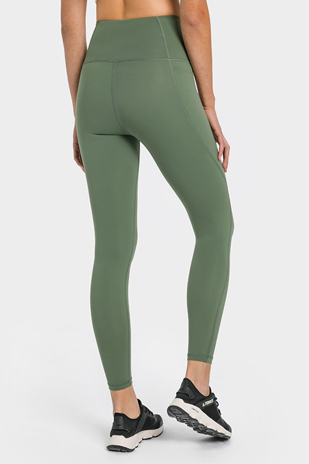 High Waist Ankle-Length Yoga Leggings with Pockets-Teresa&#39;s Fashionista LLC