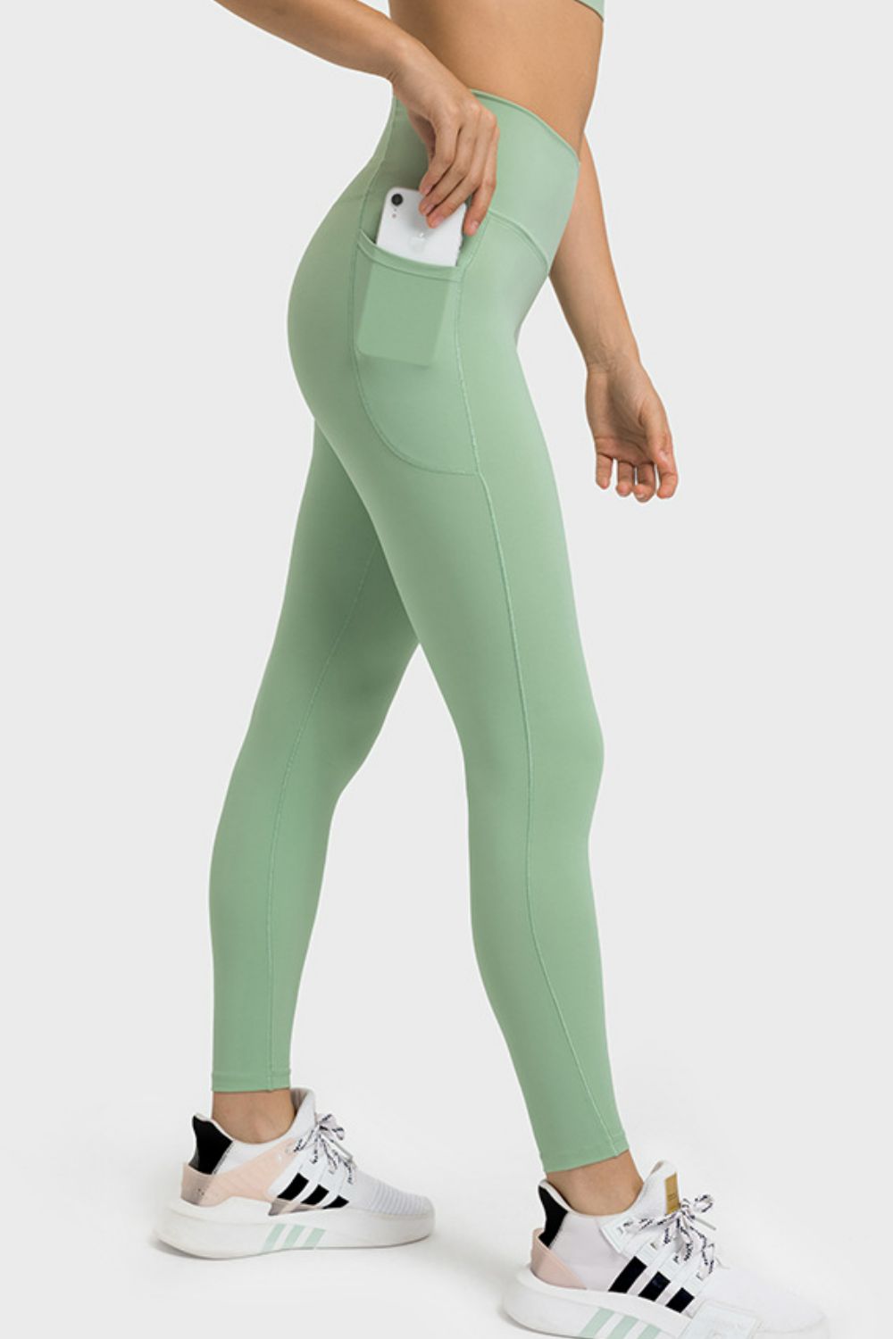 V-Waist Yoga Leggings with Pockets-Teresa&#39;s Fashionista LLC