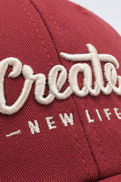 CREATE NEW LIFE Adjustable Cotton Baseball Cap-Teresa&#39;s Fashionista LLC