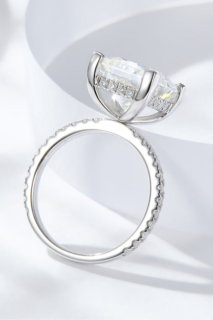 5.52 Carat Moissanite Side Stone Ring-Teresa&#39;s Fashionista LLC