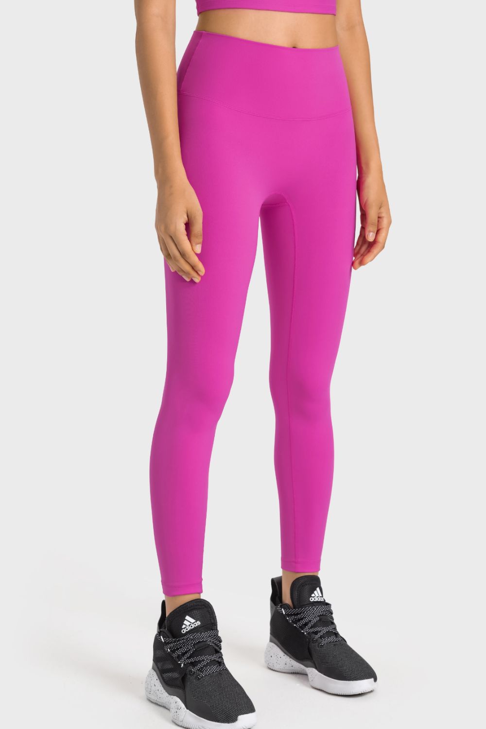 High-Rise Wide Waistband Yoga Leggings-Teresa&#39;s Fashionista LLC