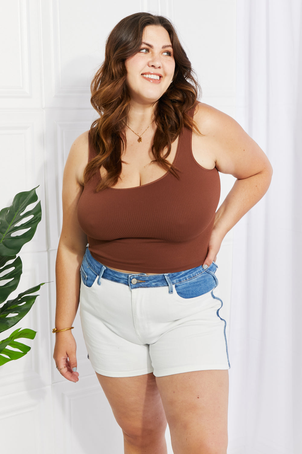 Yelete Best Of You Full Size Reversible Seamless Tank-Teresa&#39;s Fashionista LLC