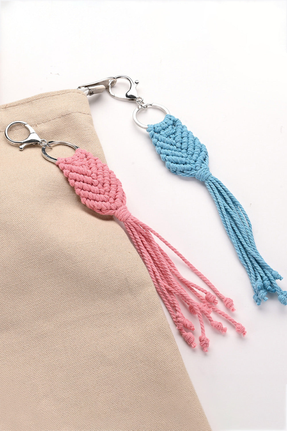 Assorted 4-Pack Handmade Fringe Keychain-Teresa&#39;s Fashionista LLC