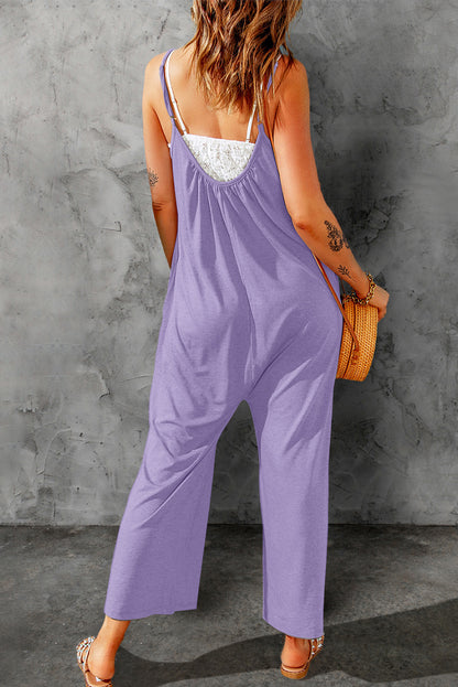 Spaghetti Strap Wide Leg Jumpsuit-Teresa&#39;s Fashionista LLC