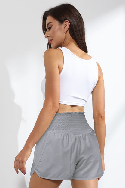 Smocked Paperbag Waist Shorts-Teresa&#39;s Fashionista LLC