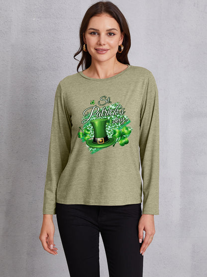 ST. PATRICK'S DAY Round Neck T-Shirt-Teresa&#39;s Fashionista LLC