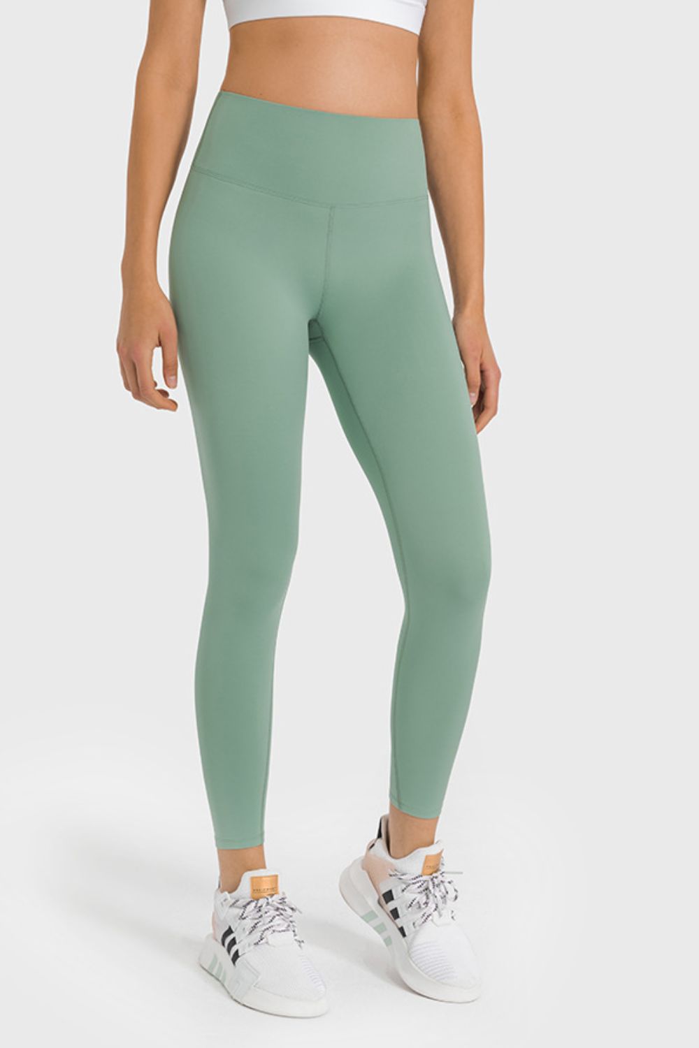 High Waist Ankle-Length Yoga Leggings-Teresa&#39;s Fashionista LLC